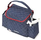 ドット柄 かくれんぼ オムツボックス YG-186 ネイビー