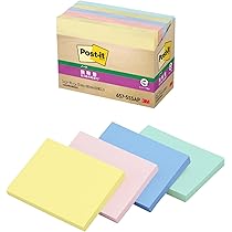 Amazon.co.jp: 3M ポストイット 付箋 強粘着 大きい パステルカラー 75