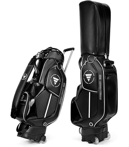 Amazon | ゴルフバッグ 9.0型 キャディバッグ 47インチ対応 車輪付き 8