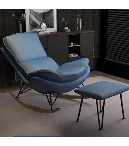 Amazon｜KAIHAOWIN リラックスチェア ロッキングチェア ゴールドグレー