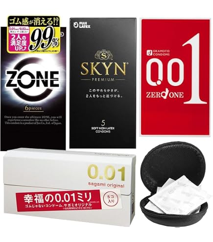 Amazon | 【Lサイズ コンドーム 4箱セット】オカモト 001 ゼロワン