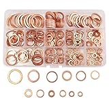 280Pcs Solid Copper Washers Sump Plug Assorted Washer Kits