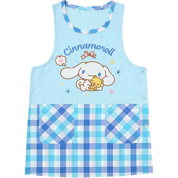 Amazon.co.jp: サロンジェ シナモロール エプロン 大寸 転写脇釦 LL