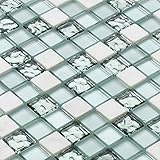 【シールタイプ】【工場直販】ガラス大理石モザイクタイル　STR-5037S◆◆◆デザイン豊富 9 種類◆◆◆ (11シート（1ケース）)　300×300×8ｍｍ