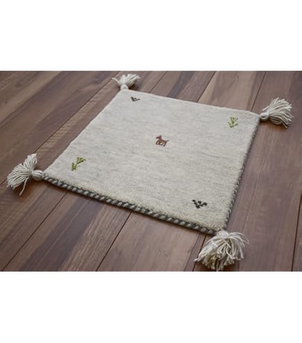 Amazon.co.jp: Rugmart ギャッベ ラグ 玄関マット 60x90cm No.65 手