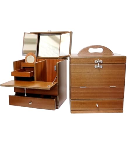 Amazon.co.jp: 茶谷産業 日本製 Wooden Case 木製コスメティック