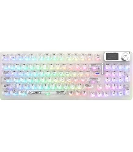 Coolkiller CK98 メカニカルキーボード　クリア Amazon | YUNZII Coolkiller CK98 ホットスワップメカニカルキーボード