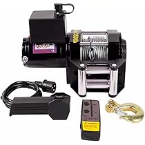 Amazon.co.jp: 電動ウインチ 3000lb 12V ワイヤーロープ牽引機