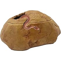 Amazon | kathson 爬虫類 隠れ家 樹脂ボール パイソン 隠れ家 蛇 脱毛