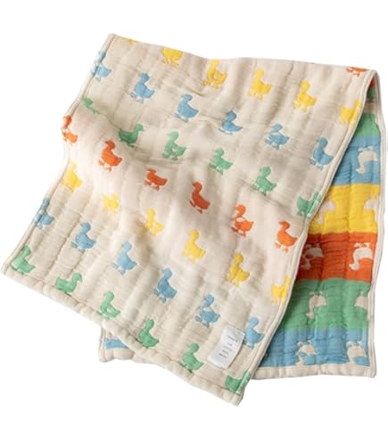 Amazon｜fuwara 6重織ガーゼフェイスタオル 約30×75cm (ひつじ