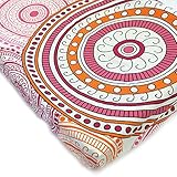One Grace Place Sophia Lolita Changing Pad Cover, Pink/Orange/White