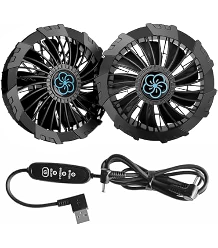 Amazon.co.jp: [TORNADO RAKAN] 2025年 空調作業服 7.1W(12V)強風 1日