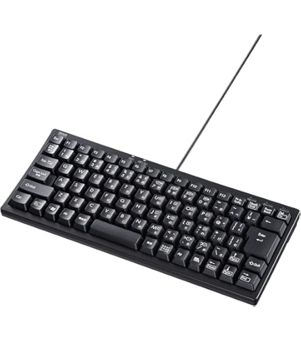 Amazon.co.jp: サンワサプライ 有線コンパクトキーボード テンキーなし 