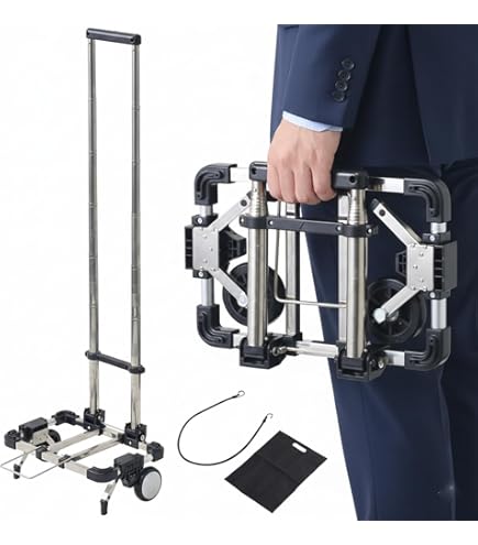 Amazon.co.jp: Japard 折りたたみ式キャリーカート、片道2輪付き荷物 Amazon.co.jp: Japard 折りたたみ式キャリーカート、片道2輪付き荷物