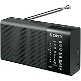 ソニー ハンディーポータブルラジオ ICF-P36 : FM/AM/ワイドFM対応 横置き型 ブラック ICF-P36 B