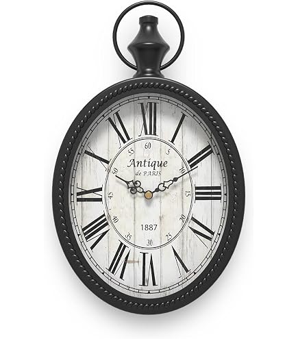 Amazon.co.jp: Vintage Style Oval French Wall Clock Galerie du