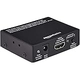 Amazonベーシック 抽出器コンバータ 4K HDMI-HDMIとオーディオ（RCAステレオ/Spdif）Apple TV, Fire TV, ブルーレイプレーヤー対応 HDMI 1.4規格 ブラック