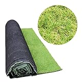 芝目が綺麗な 人工芝 ロール 2m × 10m 深型 芝たけ3.5cm | 固定ピン付き 天然芝感 35mm 芝マット ナチュラル(C228-S2)