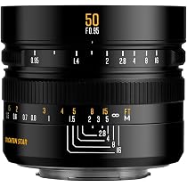 Amazon.co.jp: Brightin Star 50mm F0.95 大口径 標準レンズ MF 単焦点