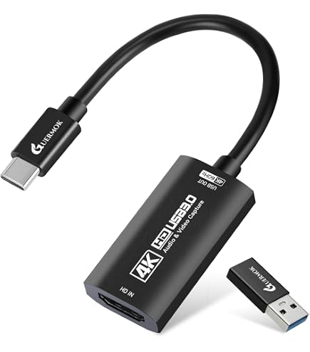 Amazon.co.jp: GUERMOK ビデオキャプチャカード USB3.0 HDMI - USB-C
