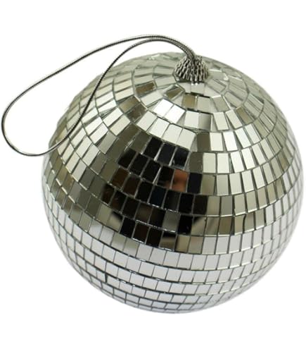 最終値下げ　　　　 本格ディスコボール 約60cm シルバー Amazon.co.jp: ミラーボールぶら下げディスコの照明ボール15cm銀