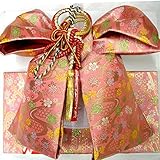 七五三 総柄結び帯 3サイズ6色/M(5歳用) ピンク