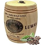 【豆のまま / 50g】 魅惑のコーヒー豆 焙煎 コピ・ルアク KOPI LUWAK コピルアック ジャコウネココーヒー 木樽