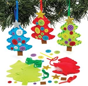 Amazon クリスマスツリー フェルト 手作りオーナメントキット 3個入り 子供のたちの簡単な手芸やディスプレイに カットフェルトキット 通販