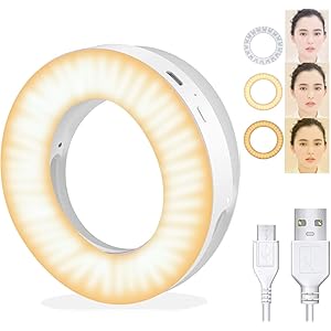 自撮りライト LEDリングライト 【日本語説明書付】自撮りLEDリングライト スマホライト 自撮り補助ライト 撮影用ライ…