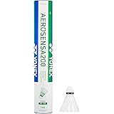 ヨネックス(YONEX) バドミントン シャトルコック エアロセンサ200 水鳥シャトル 12個入り 温度表示番号3(適正温度22~28℃) AS200