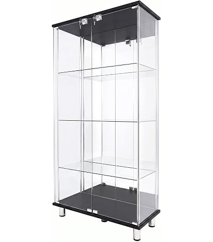 Amazon.co.jp: 【推し活、大容量ワイド】ガラスケース コレクション
