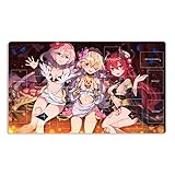 Mlikemat プレイマット Traptrix Allomerus & Traptrix Rafflesia TCG CCG OCG トレーディングカードゲームマット ゾーン付き + フリーバッグ (ZD014-096-A)