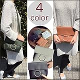 クラッチにもショルダーにも2wayで便利バック とっても軽い! ポシェット (スモーキーグリーン)