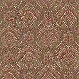 Beacon House 2604-21218 Cypress Paisley Damask Wallpaper, Burgundy by Beacon House