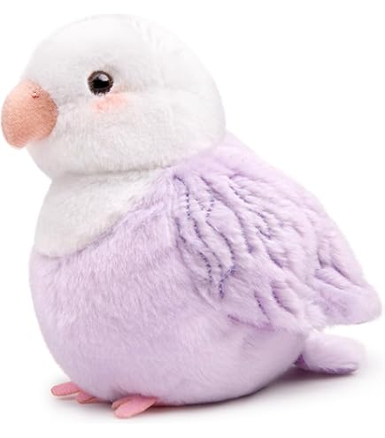 Amazon.co.jp: lilizzhoumax リアルな紫の牡丹オウム ぬいぐるみ