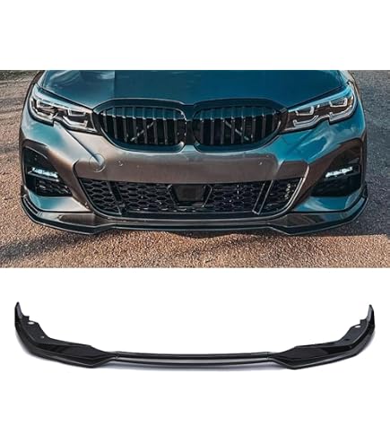 Amazon | フロントバンパースポイラーリップキット ブラック BMW G20
