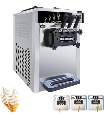 Amazon | 【12-16L/h 業務用ソフトクリームメーカー】1200W高功率