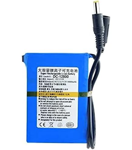 Amazon.co.jp: DC 12V充電式リチウムイオンバッテリー 10000mAh