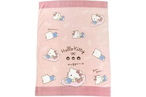 サンリオ ハローキティ お昼寝ケット ブランケット タオルケット ミニバスタオル 綿100％ 保育園 幼稚園 かわいい 子供 夏用 キティちゃん