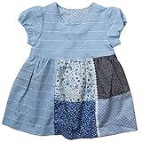 《初夏盛夏対応》(日本製) Pample Mousse(パンプルムース) 布帛パッチワーク半袖ワンピース 80cm /SA NO.DP-72150