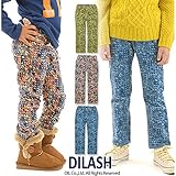 (ディラッシュ) DILASH 冬'15 幾何学チェック柄コーデュロイパンツ 80 レッド