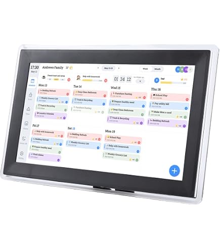 Amazon.co.jp: Luqeeg デジタルカレンダー15.6インチインタラクティブ