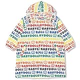 BABYDOLL（ベビードール） ランドセル対応 収納袋付 カラフルロゴレインコート(合羽/雨具) 子供服 XS(対応身長95-105cm) ホワイト