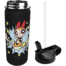 奈雪の茶 × パワーパフガールズ コラボ 保温ボトル600ml 海外限定 パワパフガールズ 中国限定 奈雪の茶 タンブラー 水筒 保温 600ml