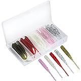 Amazon Co Jp Vmsixvm アジング メバリング ワーム ジグヘッド セット 106本 バス釣り ワームセット メバルワーム ソフトルアー ワーム8種り ジグヘッド2色入 収納ケース付き 淡水 海釣り両用 スポーツ アウトドア