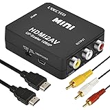 L'QECTED HDMI to RCA 変換コンバーター HDMI to AV コンポジット変換 hdmi からrca 1080P 音声出力可 HDMIからアナログに変換アダプタ PS3 PS4 Xbox カーナビなど対応 USB/HDMI/RCA