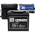 電動リール用バッテリー ST1220（12V20Ah）+ スーパーナット充電器（12V専用）＋ 防水キャリーケース セット 釣り用端子(ネジ)付き スーパーナットST1220 マリンパワー MP-1219 ダイワ タフバッテリー20000C 互換 S