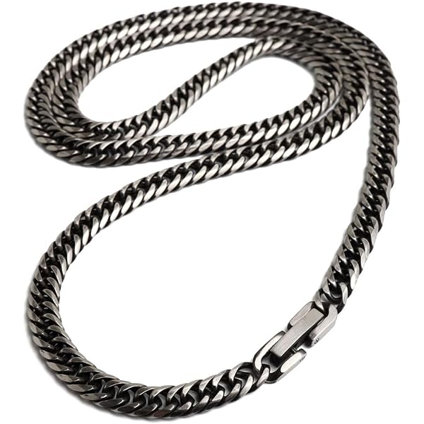 【特価商品】ステンレス ウルフファングネックレス シルバー レッド ダブル喜平チ Amazon | [silver KYASYA]ステンレス ウルフファングネックレス