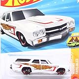 HW 2026 ＃110 1970 シボレー シェヴェル SS ワゴン ホワイト [並行輸入品]