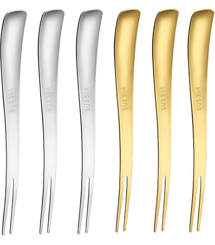Amazon.co.jp: 6ピース ステンレススチール フルーツフォーク カクテル
